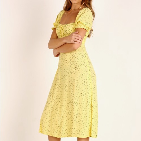 Faithfull the Brand Evelyn Midi Dress La Fica Floral US8/Large NWT - Picture 5 of 6